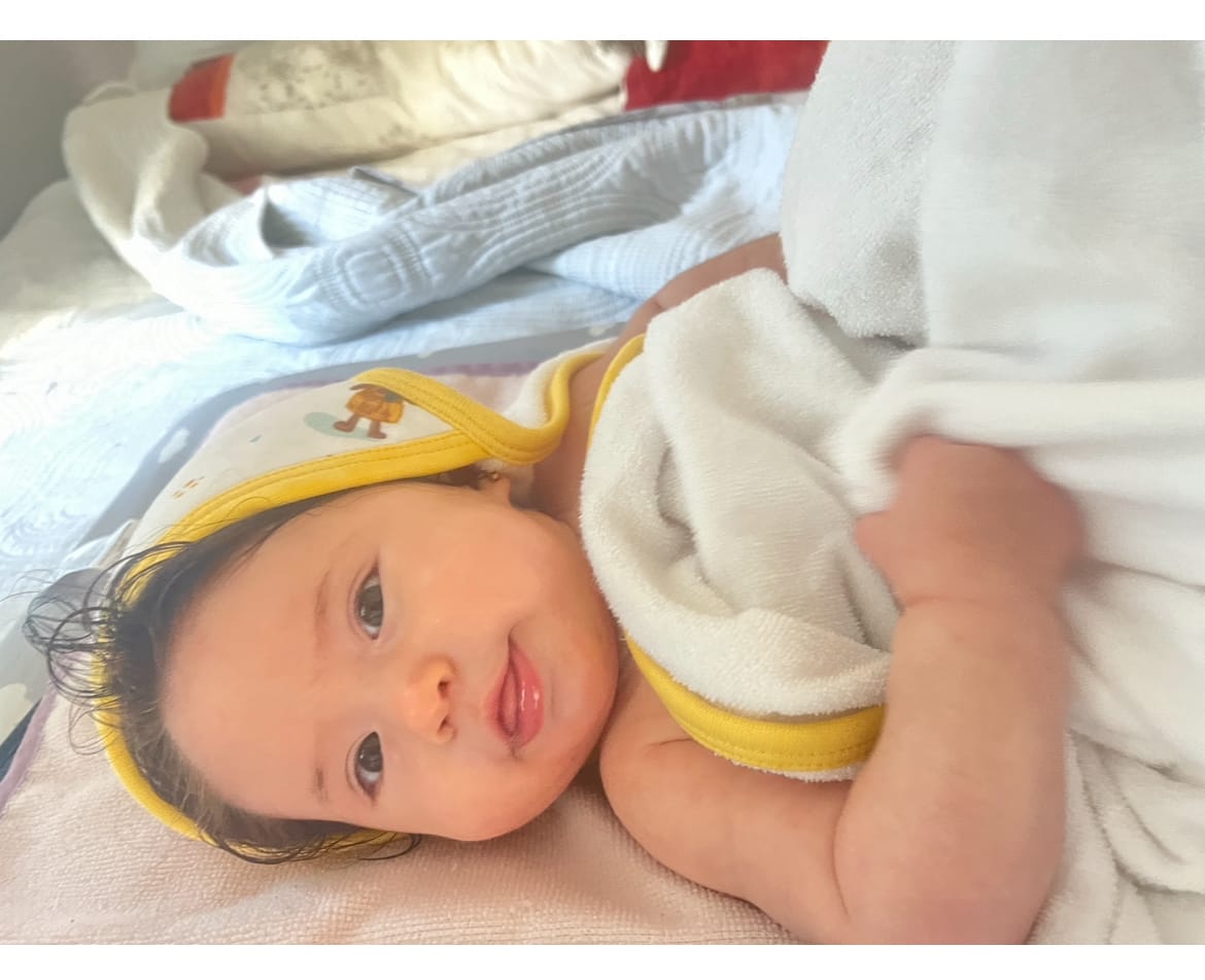 Customer photo review of Toalla maxi conejo