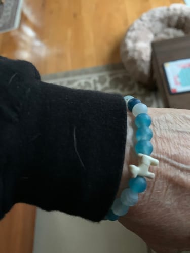 Customer photo review of STRĀ Dog Beaded Bracelet