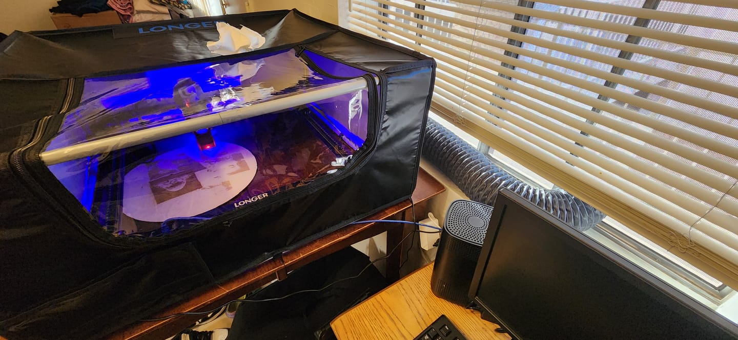 Customer photo review of Laser Engraver Enclosure for Longer RAY5