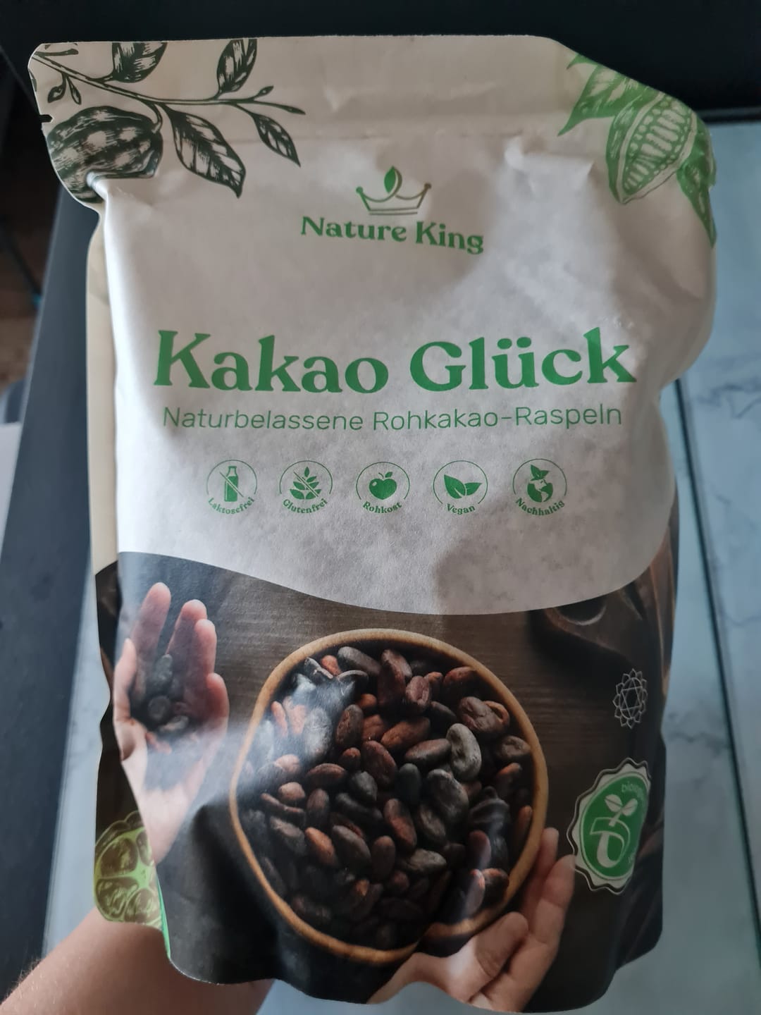 Customer photo review of Bio Kakao Glück 1 kg (100% Bio Roh Kakao)
