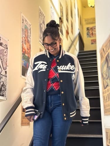 Customer photo review of Boar Varsity Jacket 2.0