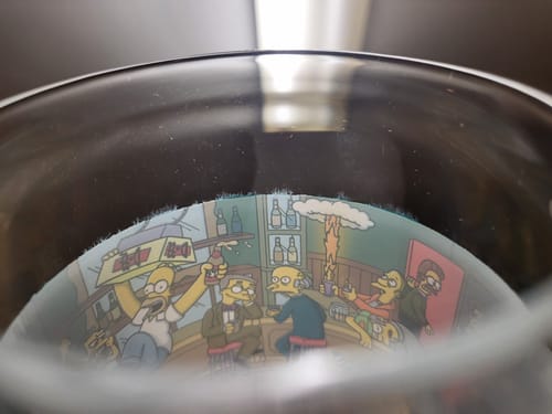 Customer photo review of “Moe's Tavern” 16oz glass