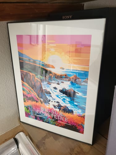 Customer photo review of Big Sur Coastline - Must See Commemorative Poster: A Pop Art Tribute