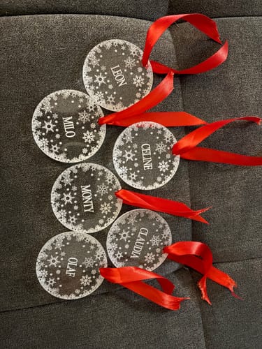 Customer photo review of Weihnachtsdeko mit Schneeflocken