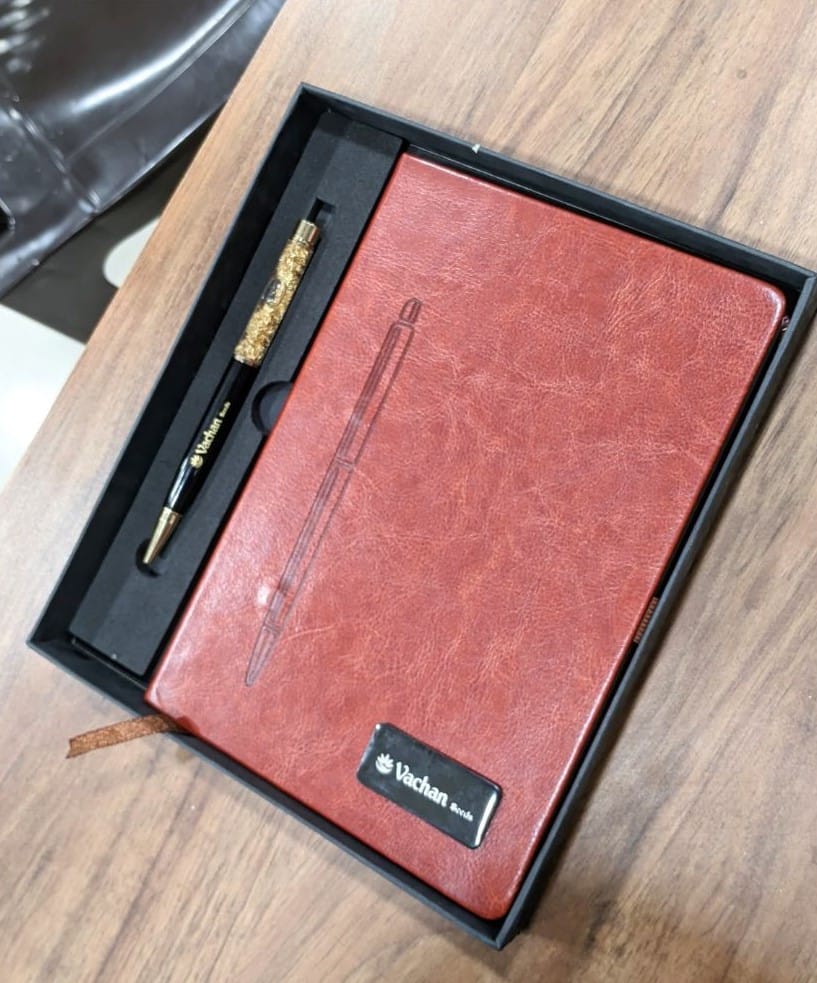 Customer photo review of 2 in 1 Diary Pen Set | Corporate Gift | PrintMine.in