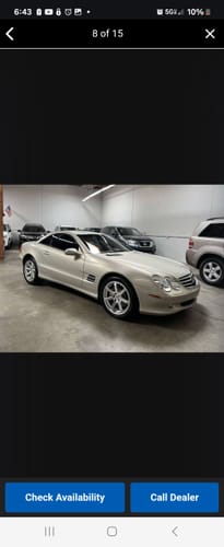Customer photo review of 2003-2006 Mercedes-Benz SL500 4 Wheel Hydraulic Suspension Conversion/Delete Kit With Light Fix (MX14FM)