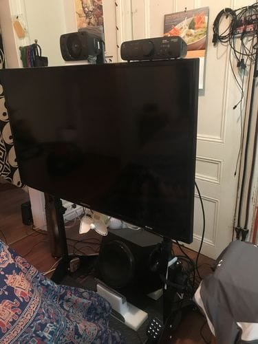 Customer photo review of Portable Monitor Stand
