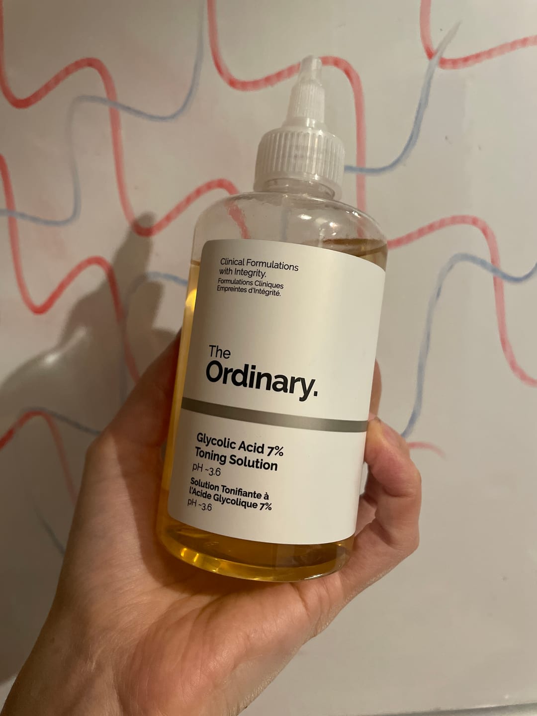 Customer photo review of Glycolic Acid 7% Exfoliating Toning Solution 240ml