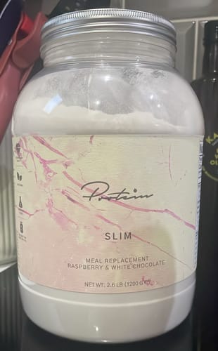 Customer photo review of Slim Meal Replacement | 34 Meals + Free Pink Shaker