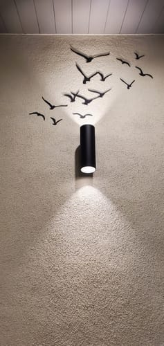 Customer photo review of Flying Birds Metal Wall Art