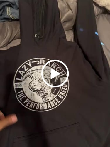 Customer video review of Lazy J Ranch Performance Breed Pullover Hoodie - Black