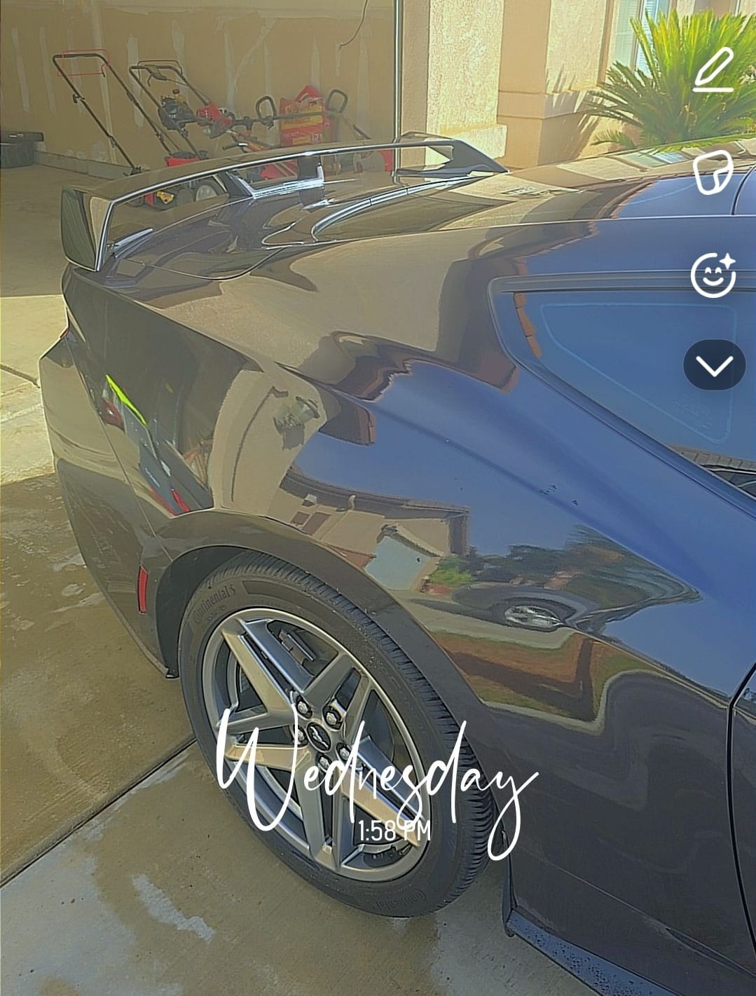 Customer photo review of 2024-Up Mustang GT Rear Spoiler