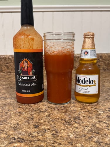 Customer photo review of La Suegra Michelada Mix