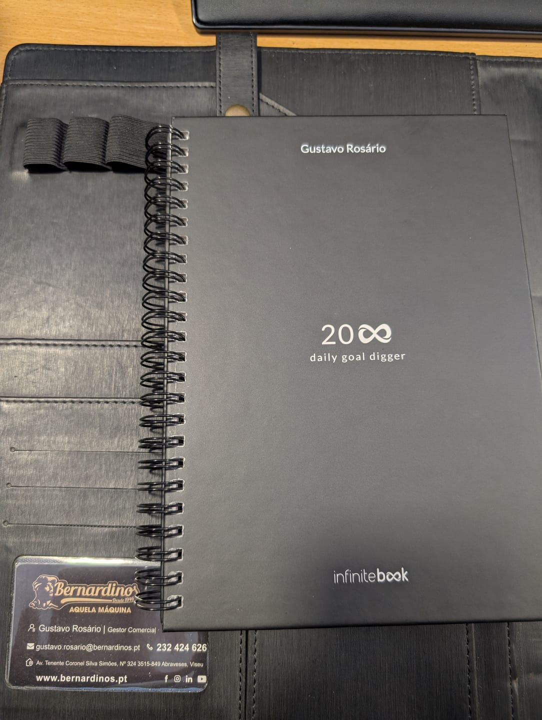 Customer photo review of Infinitebook Planner A5 Black