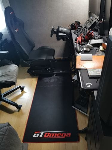 Customer photo review of Simulator Floor Mat