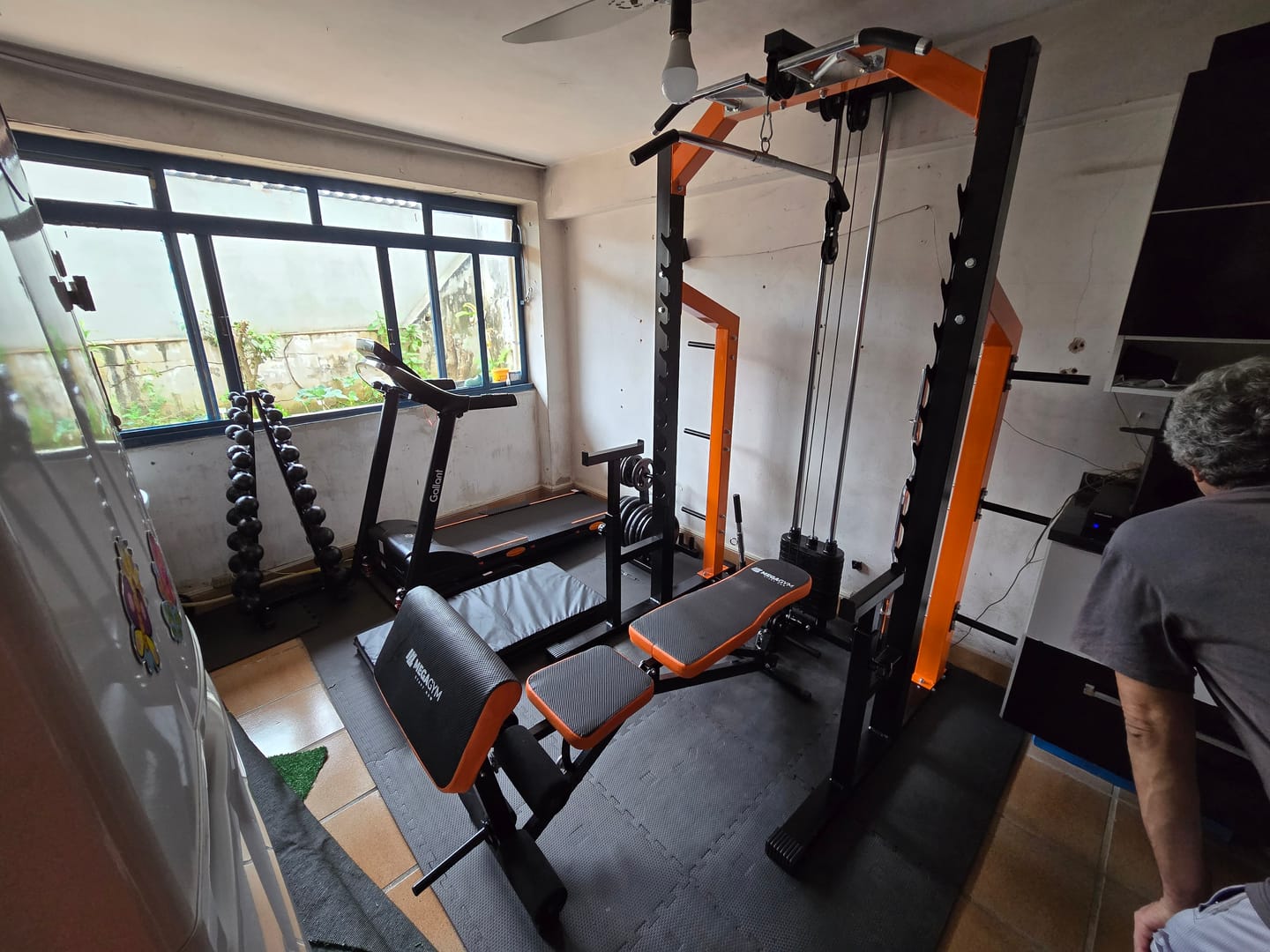 Customer photo review of Estação De Musculação Mega Rack Monocross Com Polia Móvel Flutuante 82Kg
