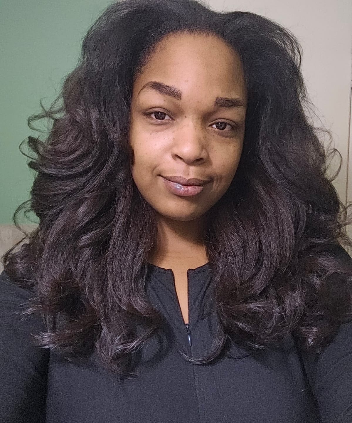 Customer photo review of Sensationnel Half Wig Instant Weave DRAWSTRING CAP IWD 3