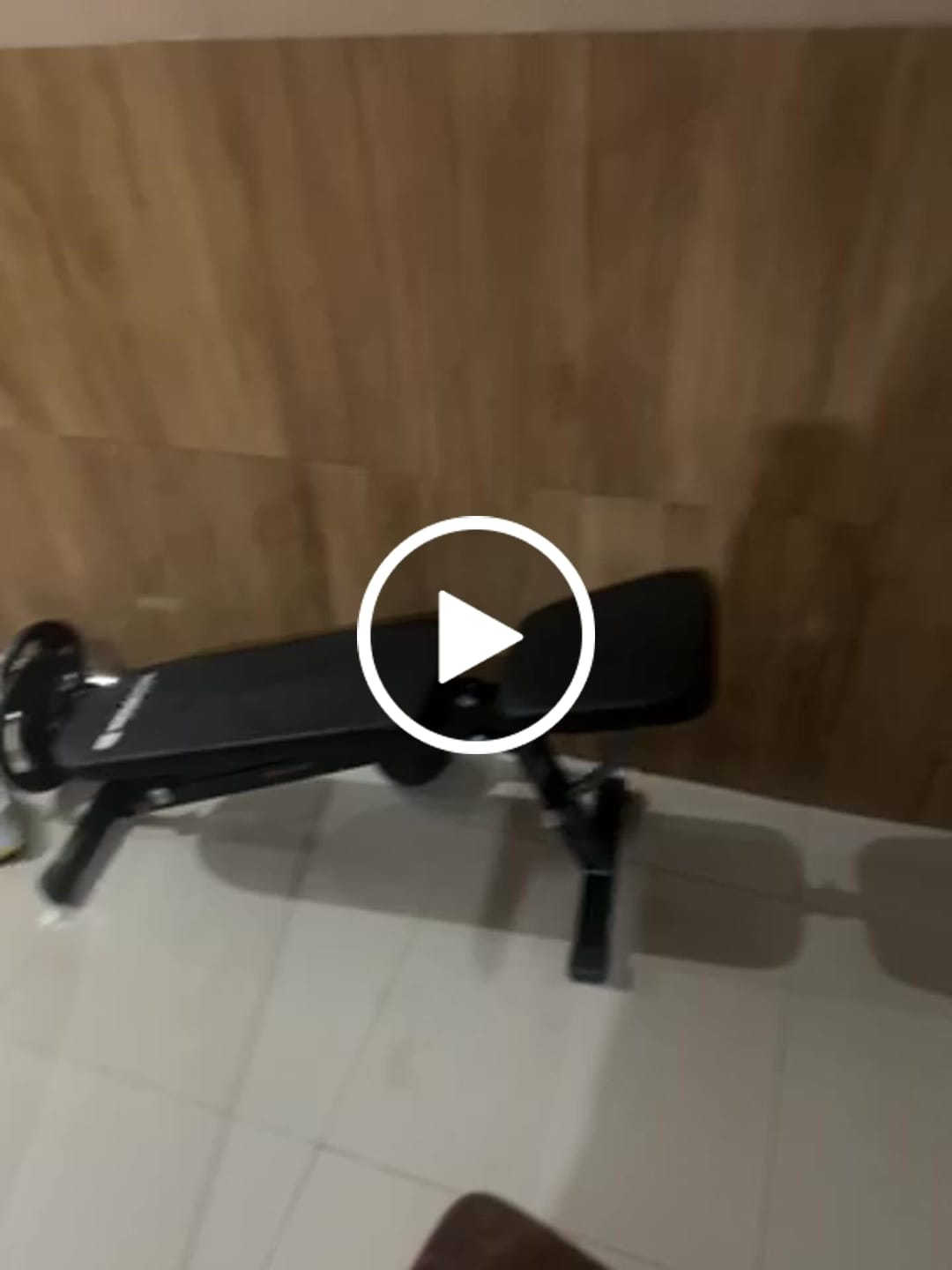 Customer video review of Banco de musculação 6x1 posições