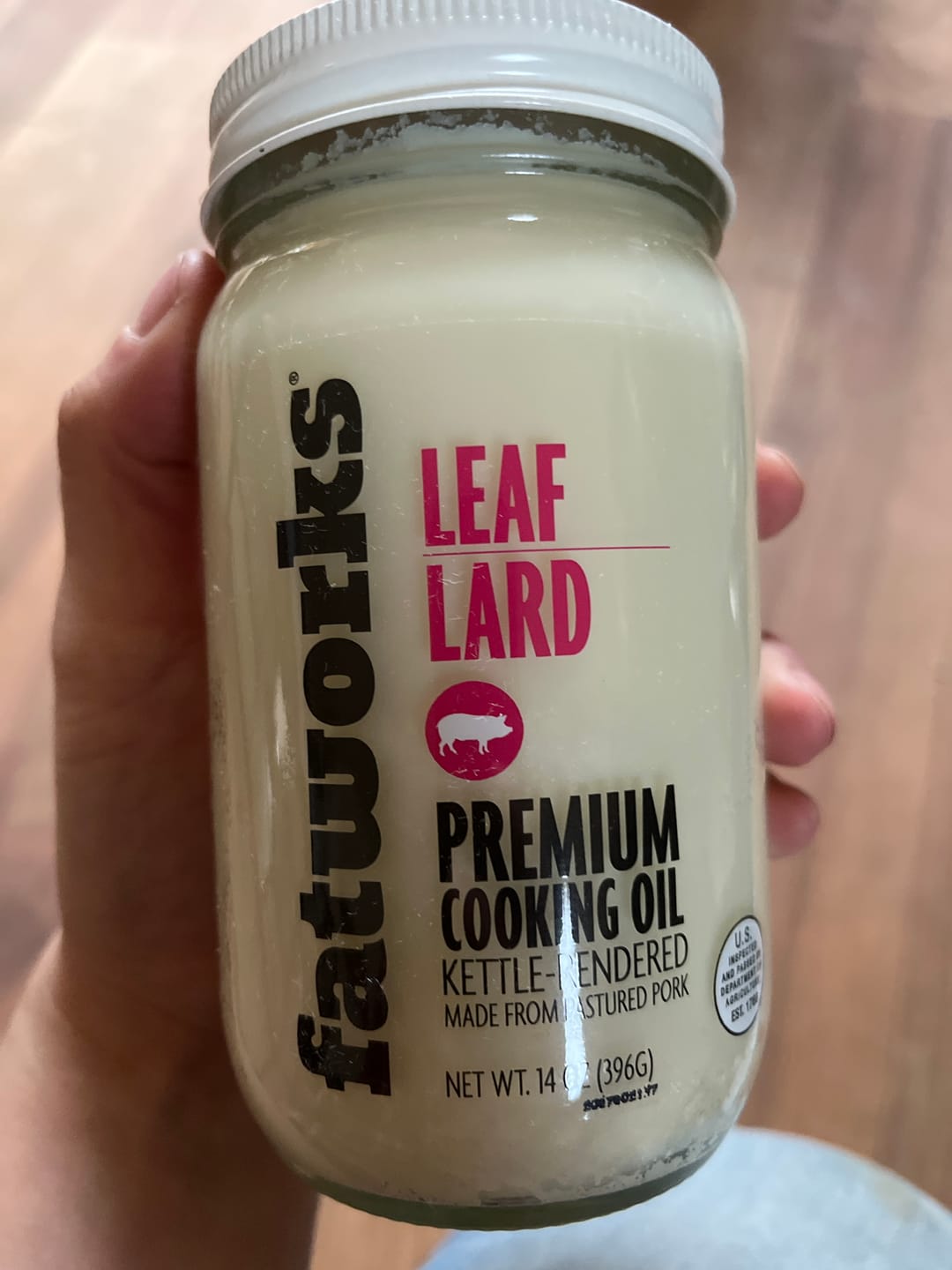 Customer photo review of Pasture Raised Leaf Lard (14 oz)