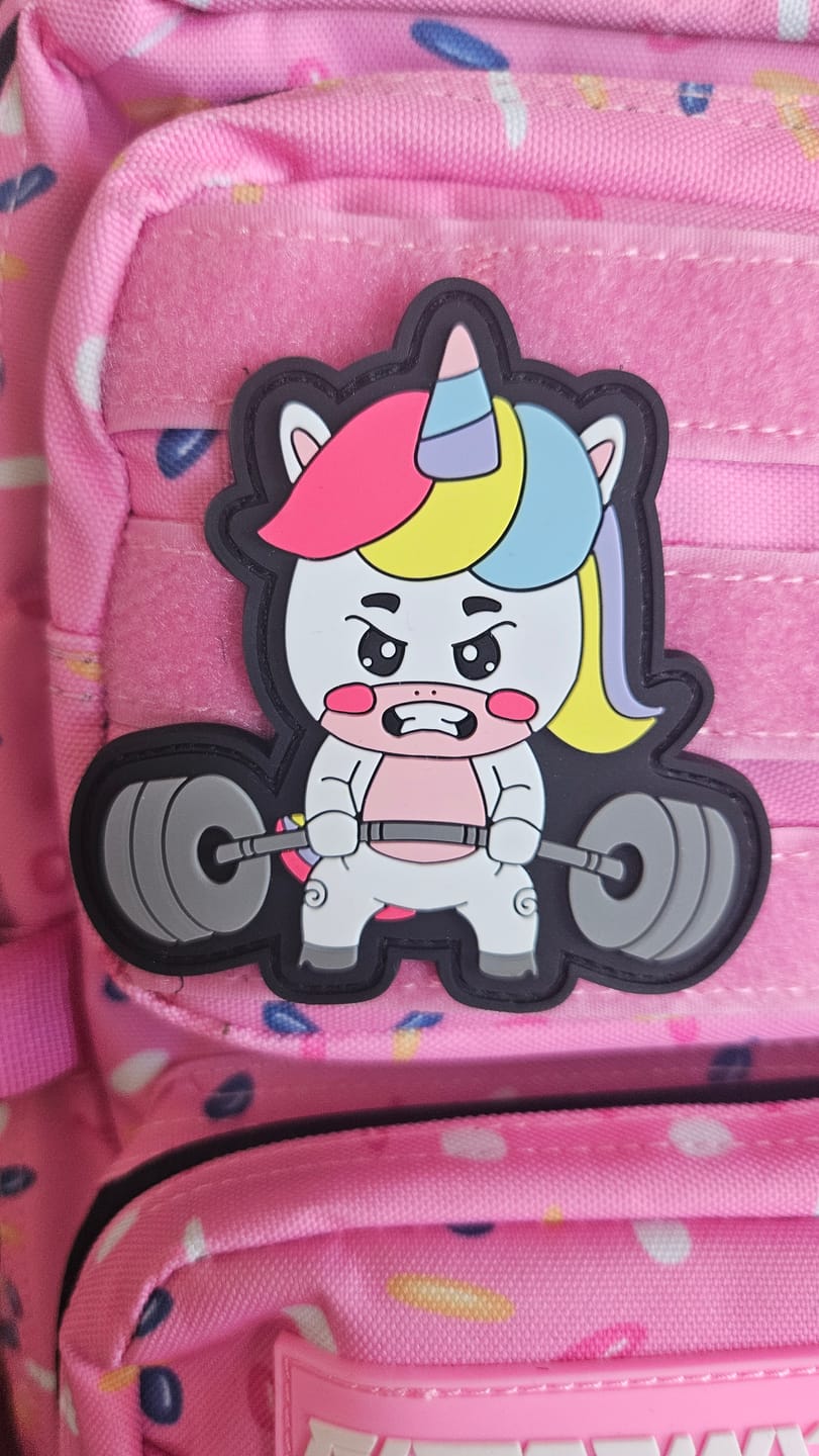 Customer photo review of Parche Unicornio Bodybuilder