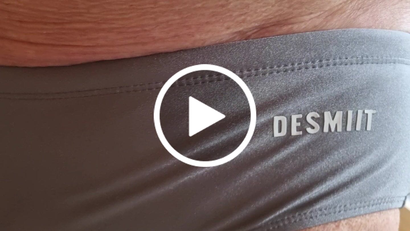 Customer video review of Men’s Shiny Solid Color Swim Briefs