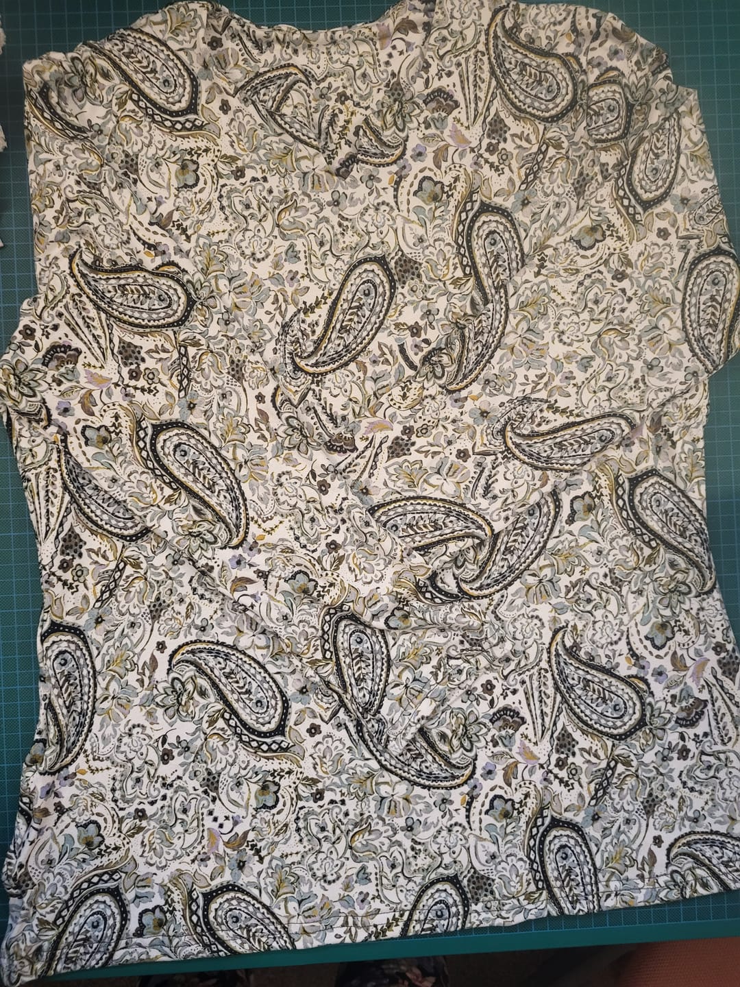 Customer photo review of Paisley Floral Viscose Jersey Fabric