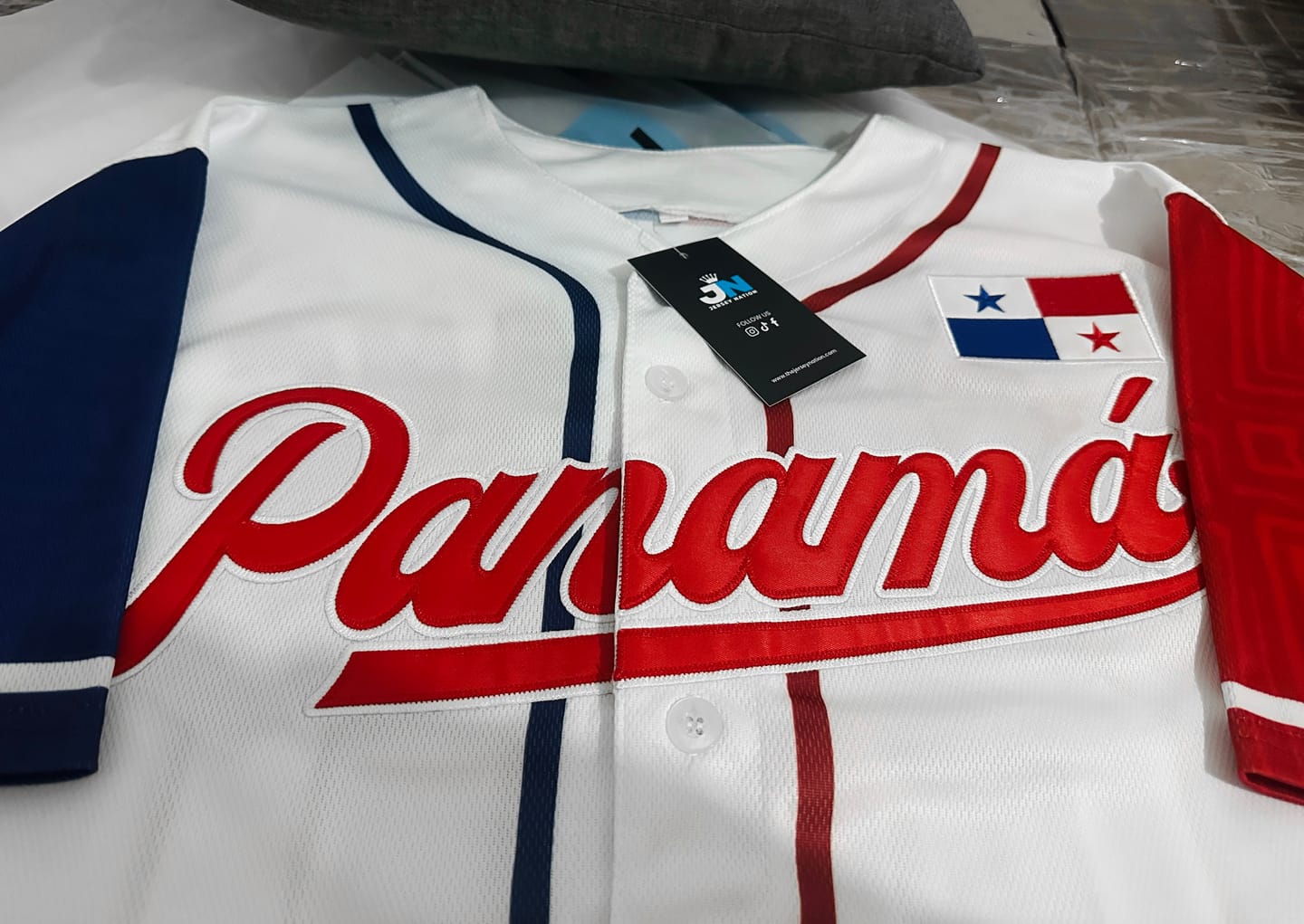 Customer photo review of Panama Custom Baseball Jersey
