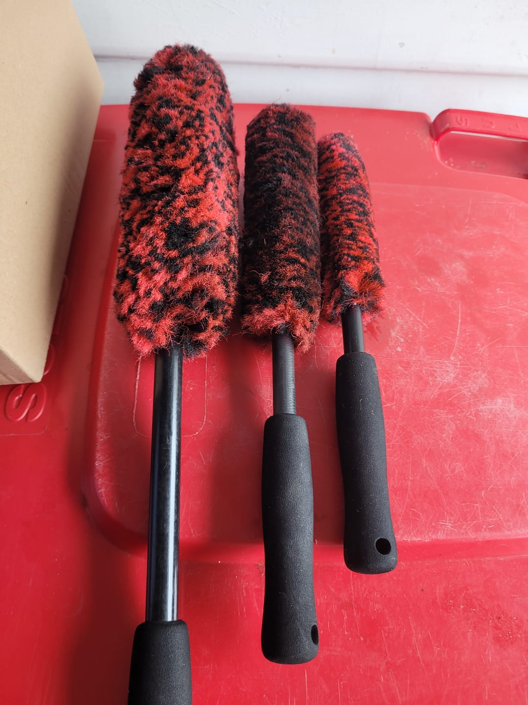Customer photo review of Wheel Woolie Brush Set of 3