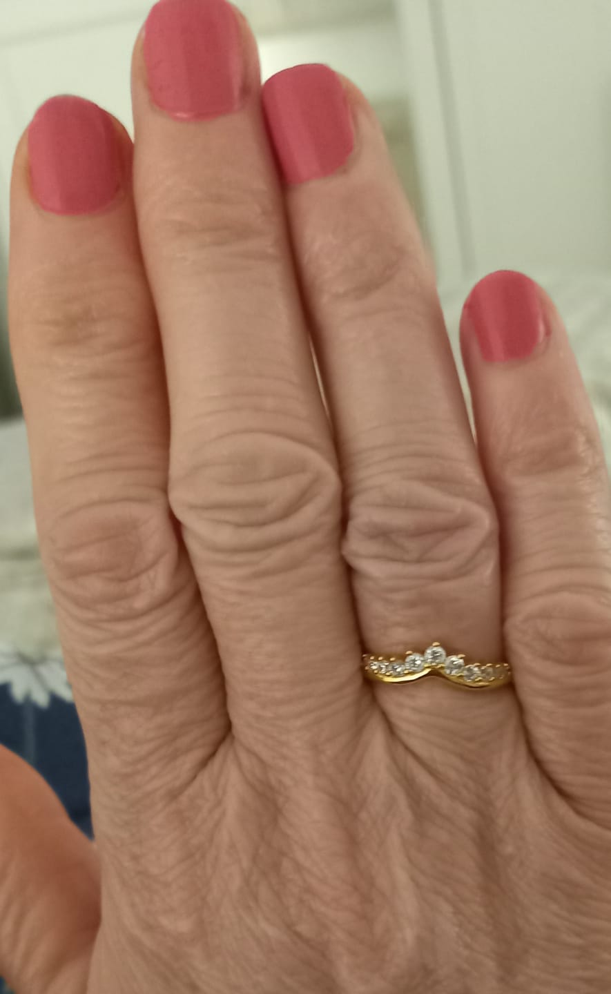 Customer photo review of Anillo Corona Circonitas