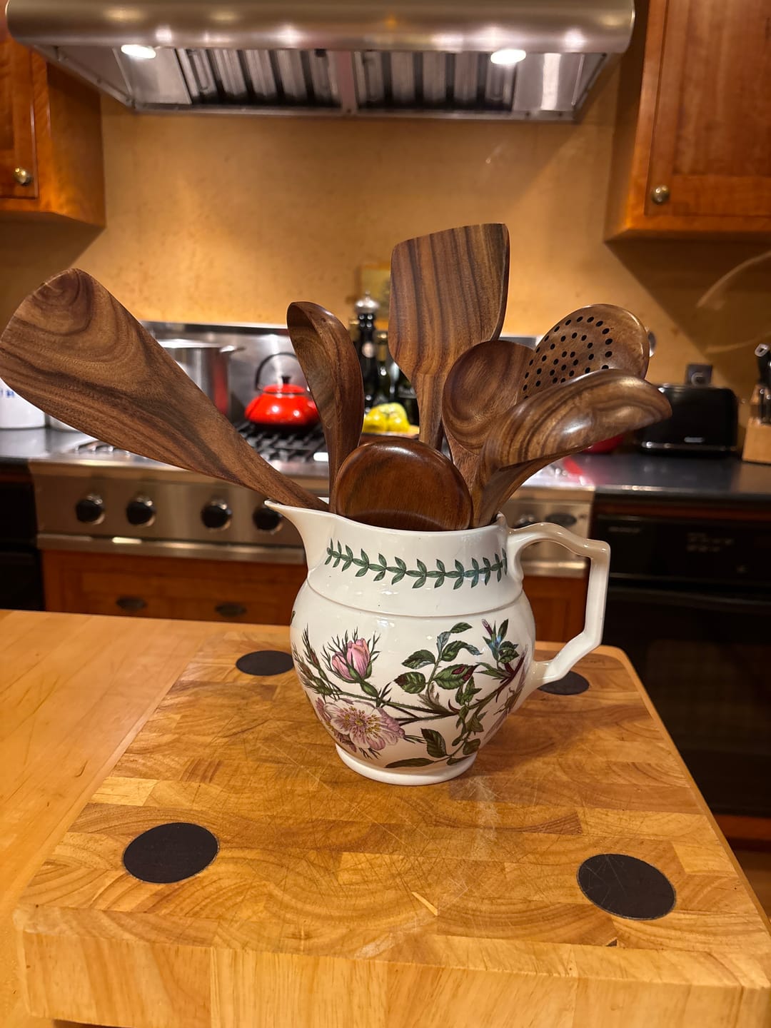 Customer photo review of Teak Wooden Utensil Set