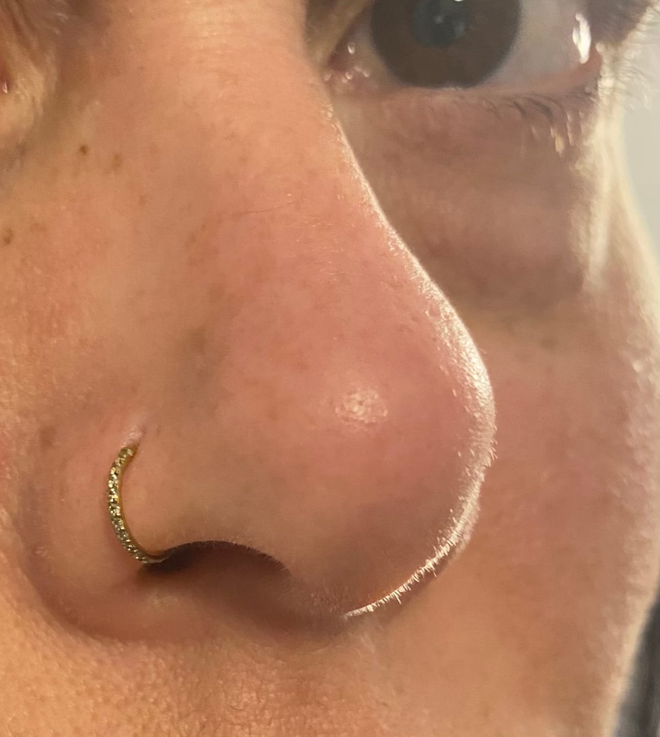 Customer photo review of Zircon Clicker | Nasen- & Ohrpiercing