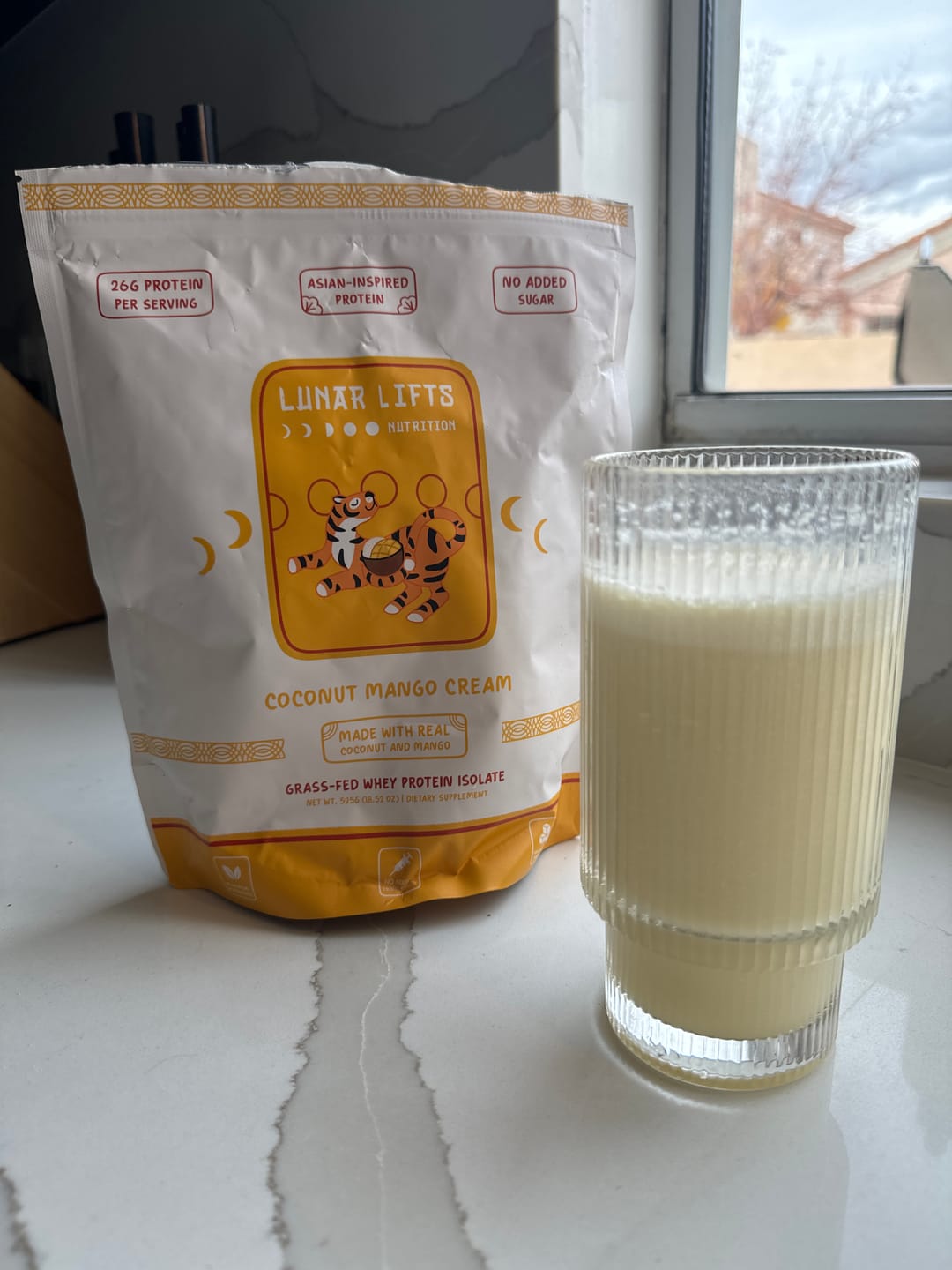 Customer photo review of Coconut Mango Cream - Whey Protein Isolate