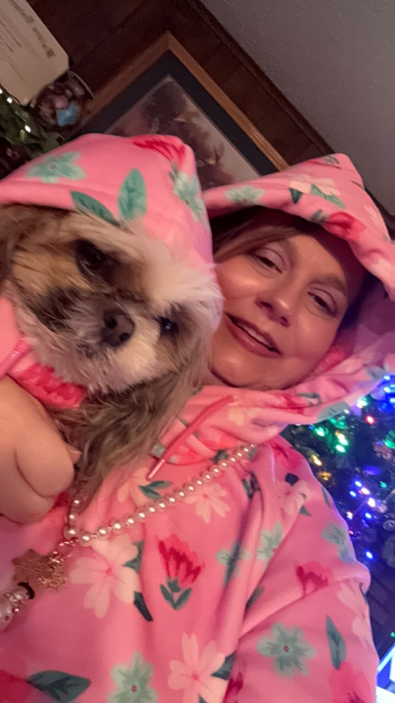 Customer photo review of Blossom Human Hoodie - Pink