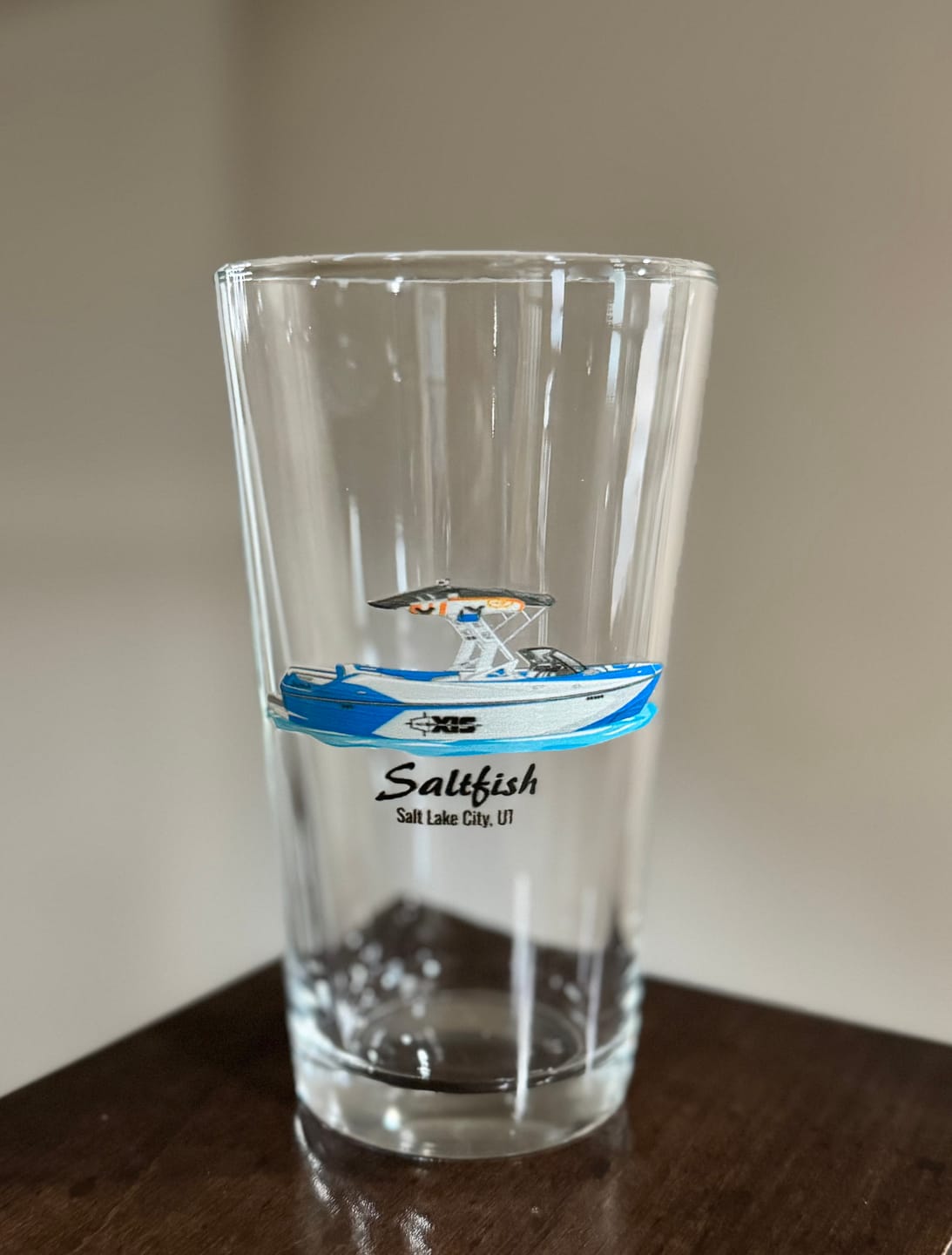 Customer photo review of Custom Pint Glasses