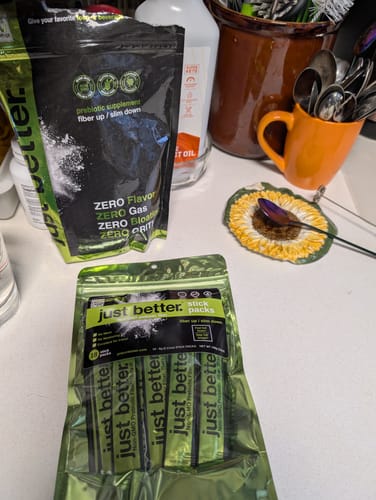 Customer photo review of COMBO just better.®️ Fiber Collection: 300g EZ Grip Recyclable Container + 300g Refill Pouch
