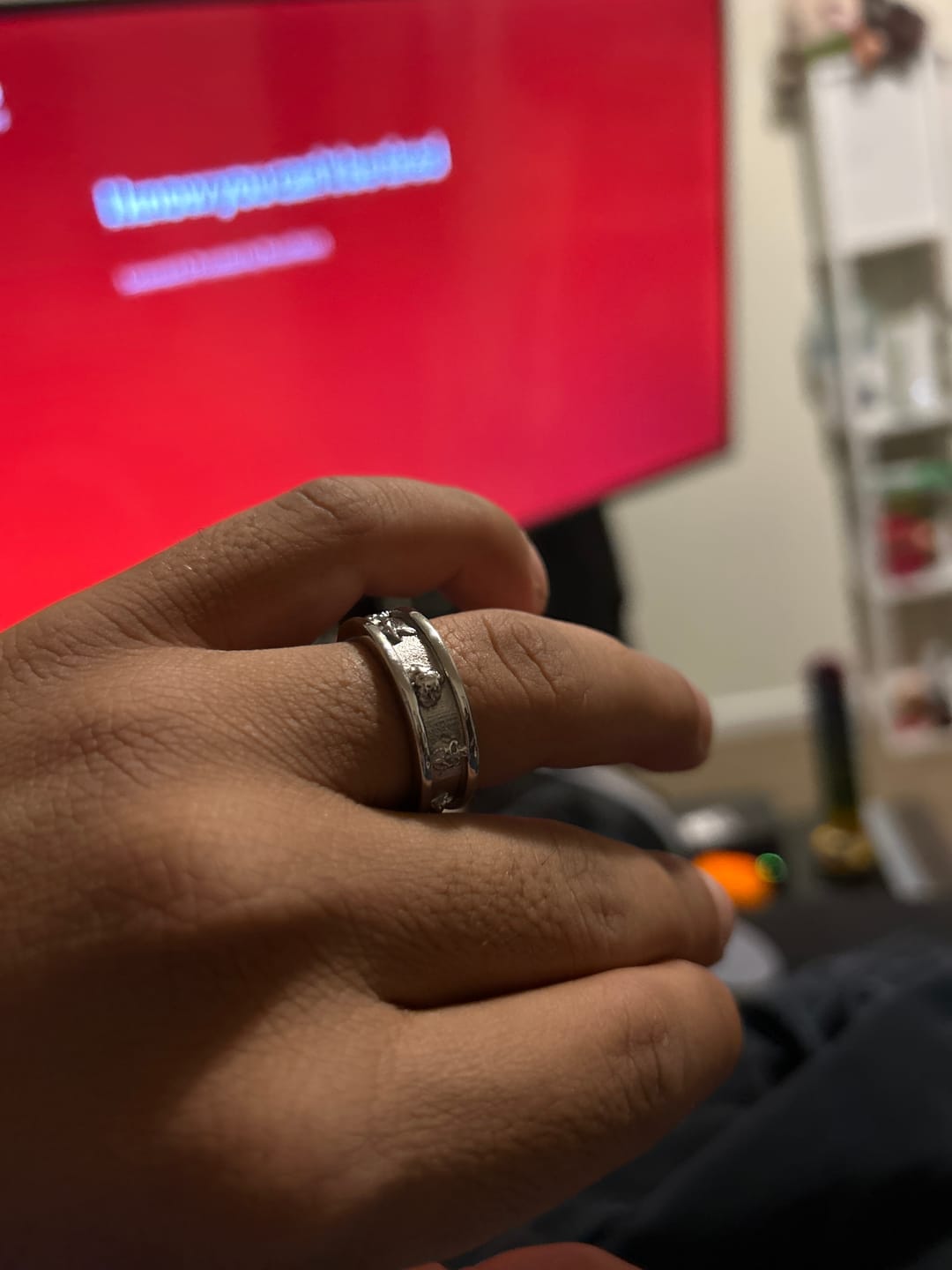 Customer photo review of PSYCHEDELIC LOVE RING