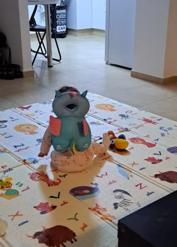 Customer photo review of Bumper Buddy Pillow