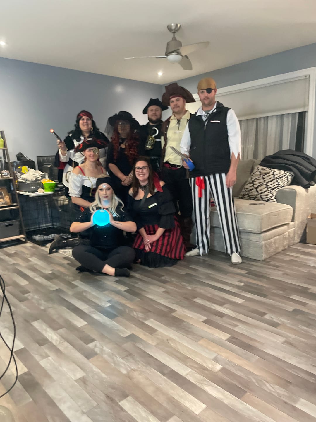 Customer photo review of Pirate Murder Mystery Host Your Own Game Kit