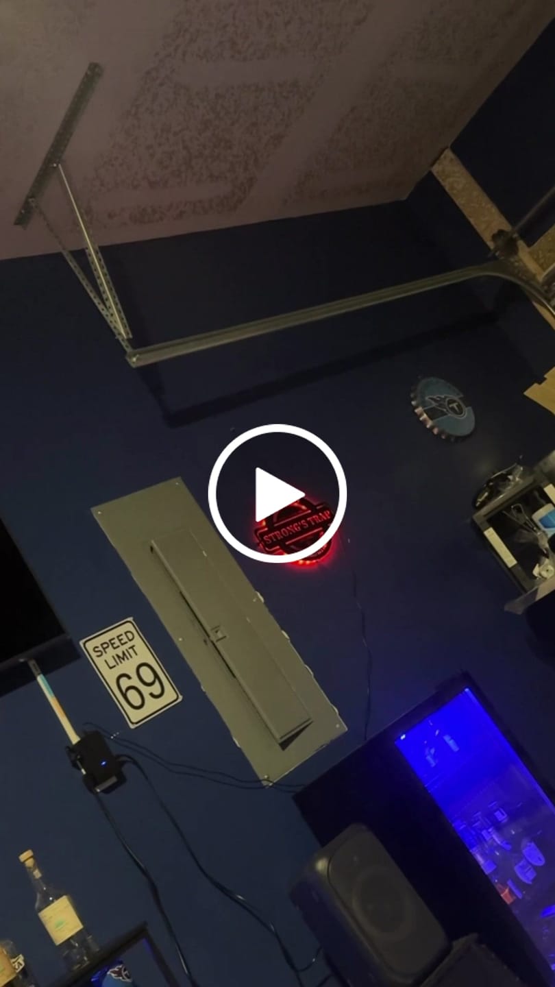Customer video review of Personalized LED Color Changing Man Cave Sign