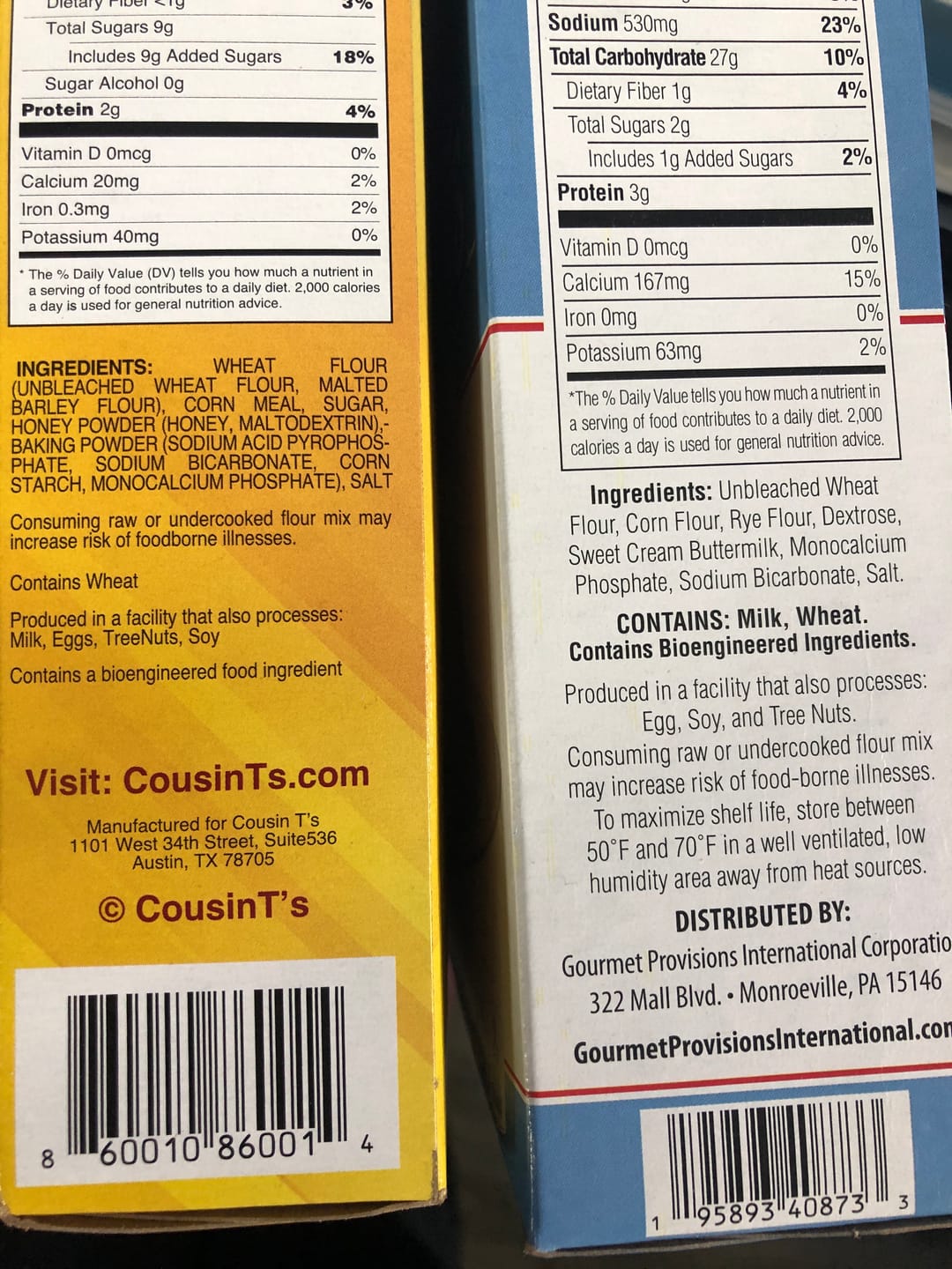 Customer photo review of Cousin T's Gourmet Honey Cornbread Mix