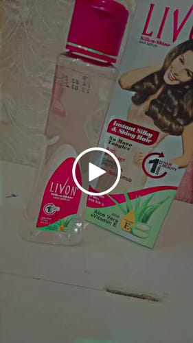 Customer video review of Livon Silk N Shine Hair Serum 100ml