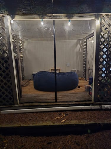 Customer photo review of Custom Screen Doors Custom Size Magnetic Screen Door