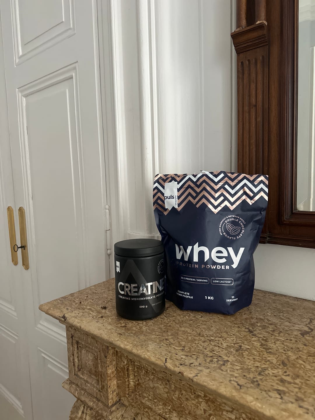 Customer photo review of WHEY Protein Double chocolate 1 kg