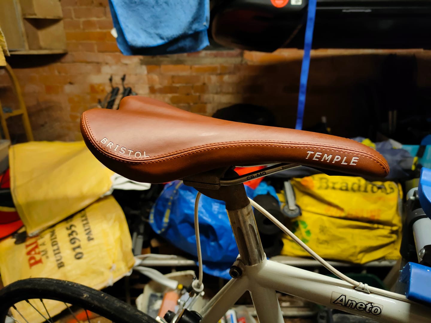 Customer photo review of Temple Bristol Saddle Brown