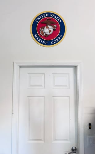 Customer photo review of United States Marine Corps Seal 3D Vintage Metal Wall Art