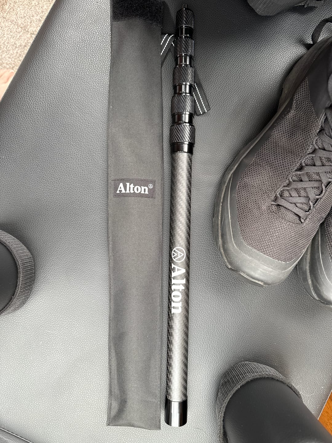 Customer photo review of Telescopic Carbon Tarp Pole