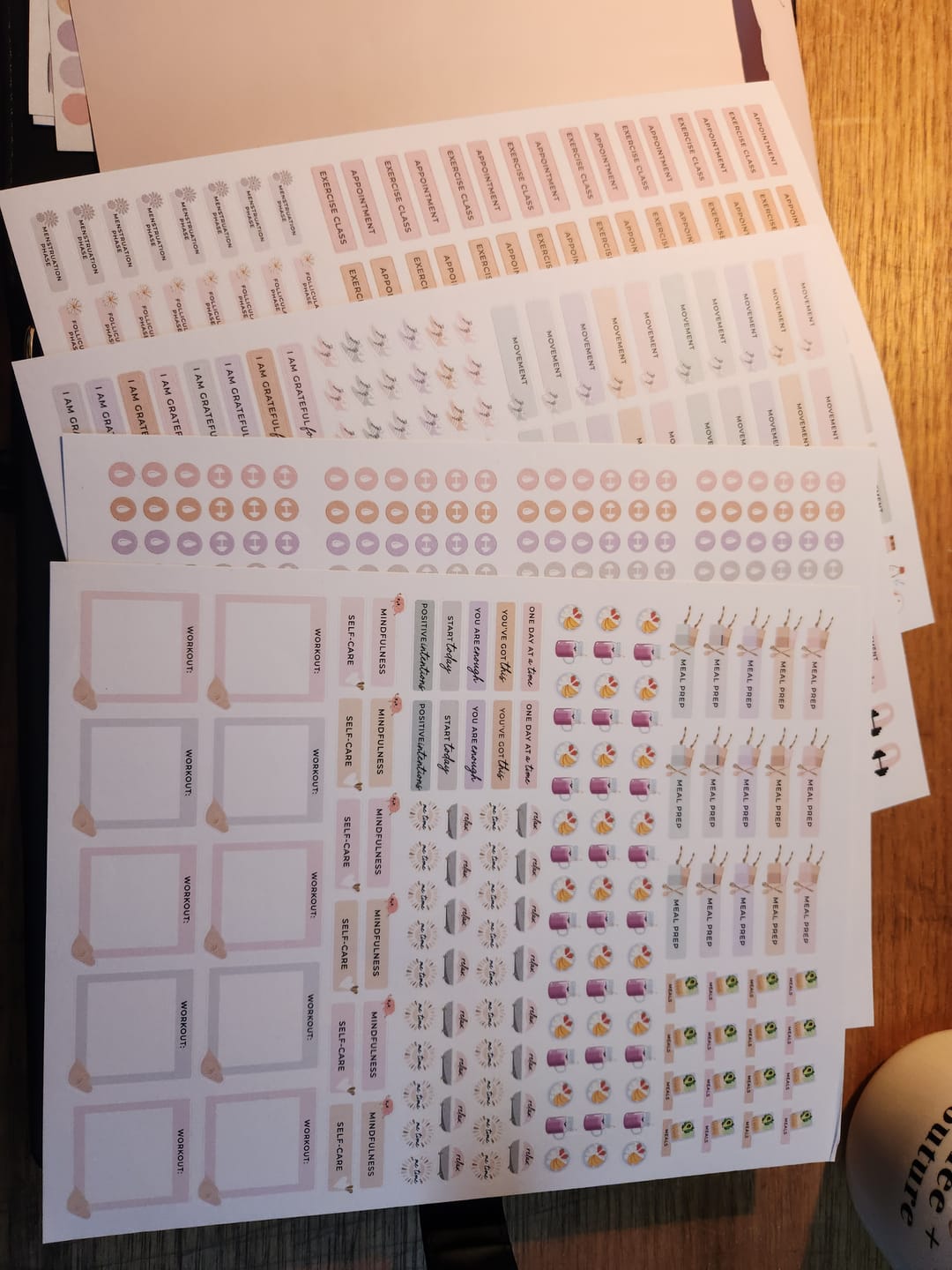 Customer photo review of Health Sticker Pack