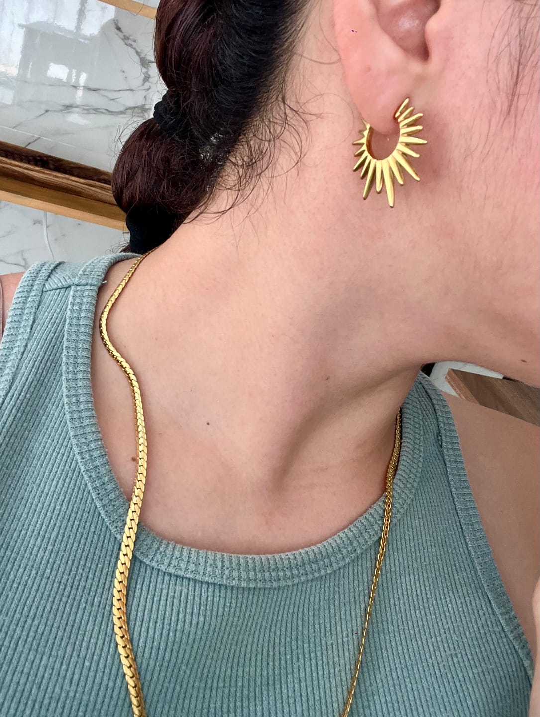 Customer photo review of Aretes Caribe