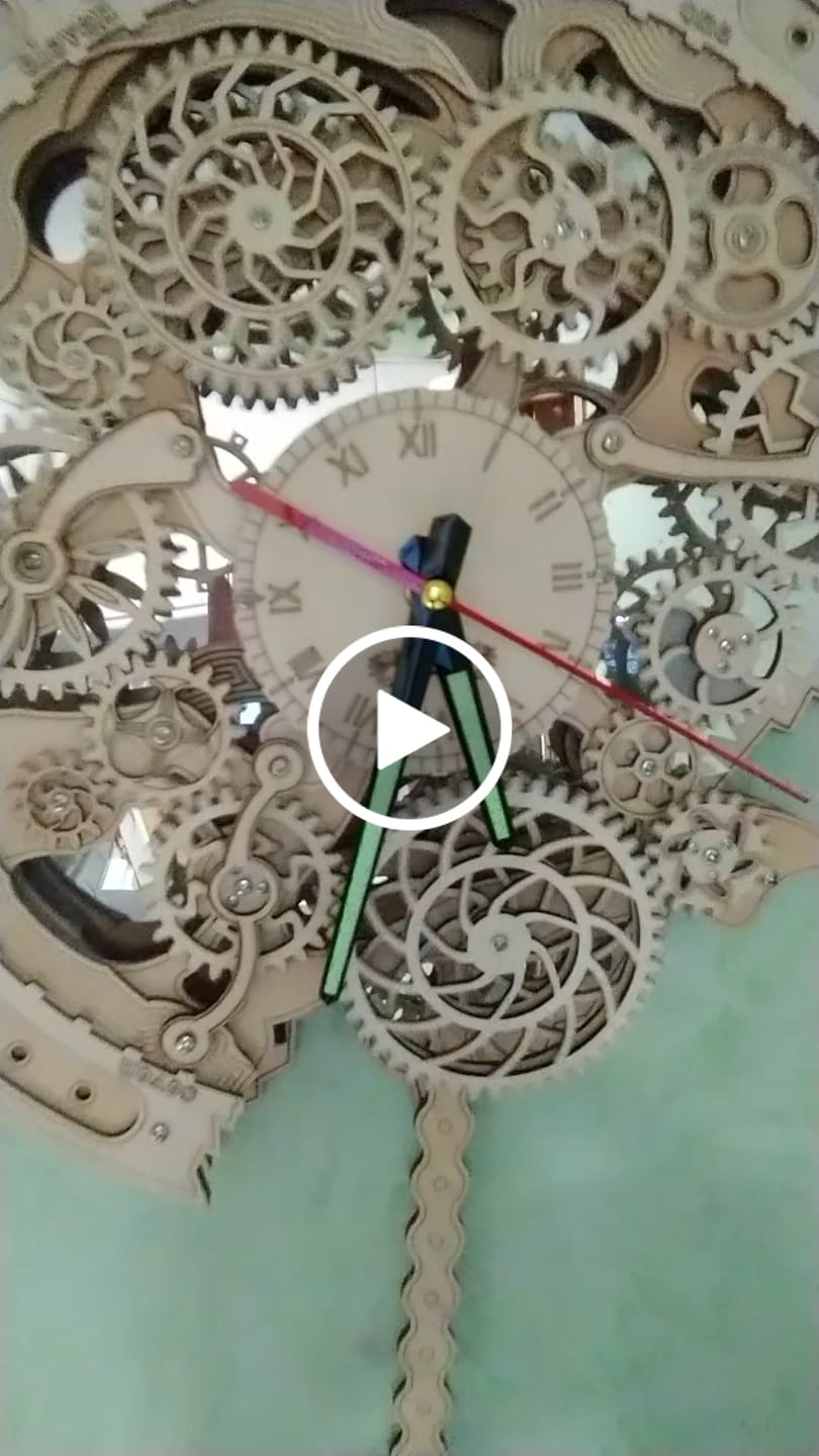 Customer video review of Rokrgeek Gear Pendulum Clock 3D Wooden Puzzle