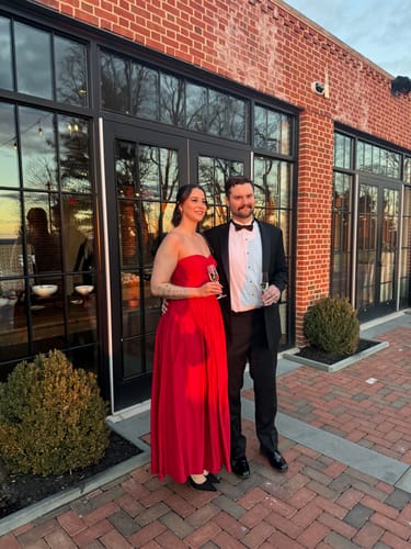 Rebecca R. review of Anneliese Taffeta Gown by Zac Posen - RENTAL image 1 out of 2